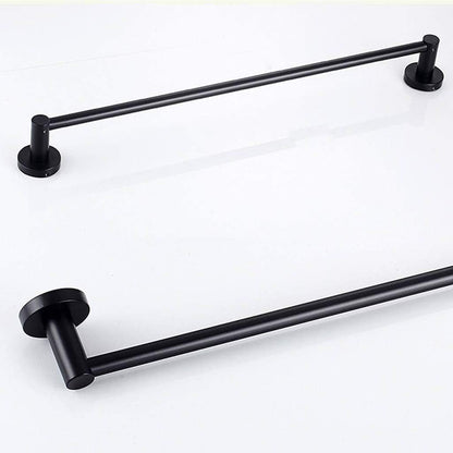 Laundry Rack, Wall Mounted Airer, Bathroom Towel Rack Balcony Drying Racks Single Pole Bathroom Clothes Rail Black/Punch Installation