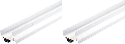 M-D Building Products 69570 36 in. White Aluminum U-Shape Commercial Screw-on Under Door Seal