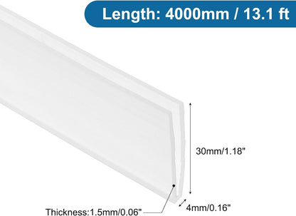 PATIKIL U Channel Edging Trim, 26Ft Sheet Metal Edge Guard Protector Rubber Edge Trim Air Sealed Seal Strip, 5/64" Slot, Fits 1/16"-5/64" Edge, 9/32" x5/128 x5/32