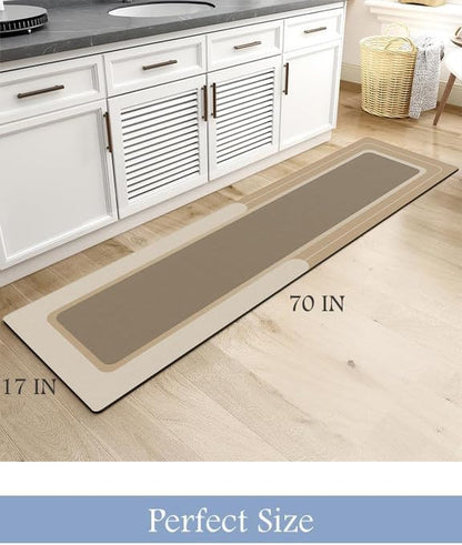 MontVoo-Bath Mat-Bathroom Mat Rug Non Slip Super Absorbent Stain Resistant Quick Dry Thin Bath Rug-Bath Mats for Bathroom Floor Bathtub Vanity-Bathmat Bath Rug Easy Care-17"x27" Grey