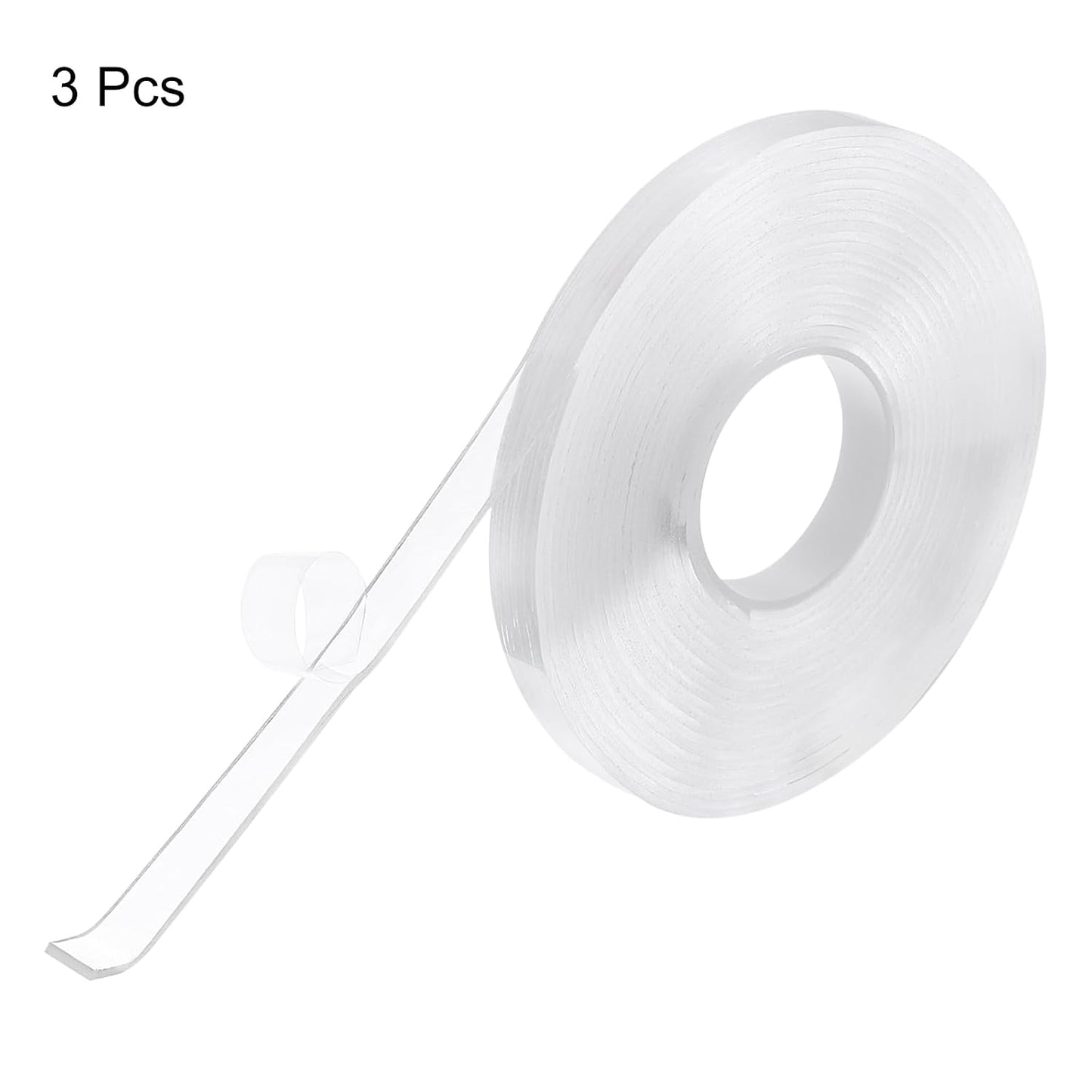 HARFINGTON Double Sided Nano Tape 10FT x 2" x 0.04" Multipurpose Removable Clear Mounting Tape Washable Waterproof Picture Hanging Adhesive Strips for Walls Carpets Posters Decor