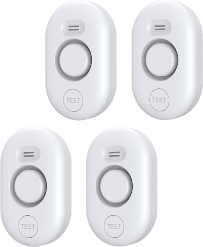 Water Leak Detector Sensor Alarm: Home Water Flooding Monitor Smart Sink Overflow Monitoring Adjustable Wet Moisture Alert Pipe Leakage Drip Detection Warning for Basement Floor