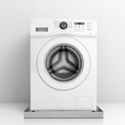 Washing Machine Pan-30" x 32" x 2.5", Heavy Duty 304 Stainless Steel, Washing Machine Tray with Anti-Slip Bottom Pad, Raised Edge Drain Pan, No Hole, Leak Protection for Laundry Room