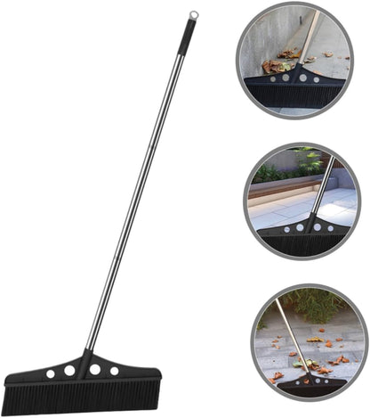 Heavy Duty Outdoor Broom Handle Detachable Wide Brush for Efficient Cleaning of Gardens Patios and Versatile Cleaner for Concrete and Brick