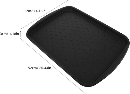 Boot Tray for Entryway - Waterproof Shoe Mat with Raised Edge - 20.5"x15" Heavy Duty Multi-Purpose Utility Tray for Floor Protection Indoor and Outdoor Garden Pets
