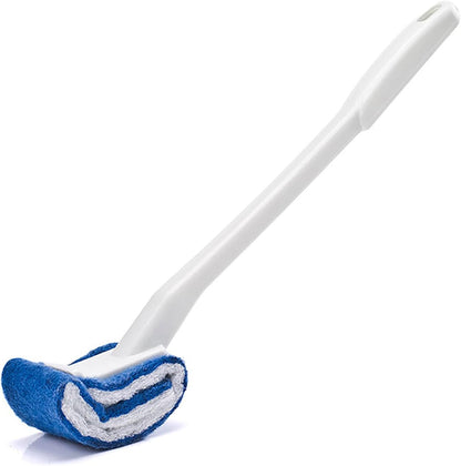 Curved Toilet Brush, Deep Cleaning Toilet Brush, Curved Under Rim Toilet Bowl Brush with Soft Nylon, Scratch Bathroom Cleaning Tool