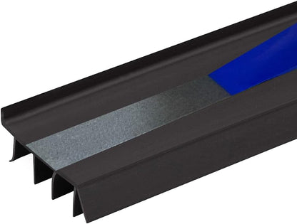 PVC & Vinyl Door Bottom | Weatherstrips Door | for 1 3/4” to 2” Thick Doors | Fits Gaps from 1/4” to 9/16” | Made in The USA (3 FT, Brown)