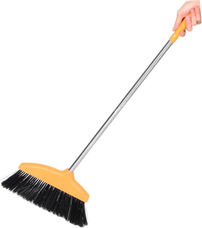 DECHOUS Floor Broom with Plastic Angle Head Heavy Duty Commercial Cleaning Tool for Indoor Outdoor Use for Pet Hair Garage Patio Restaurant Cleanup