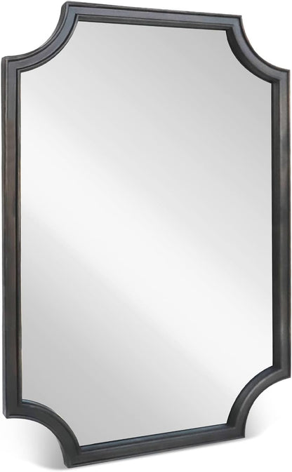 WallBeyond Full Length Mirror Wall Mounted 65"x22", Rustic Wooden Frame Floor Mirror, Large Full Body Mirror for Bedroom, Leaning or Hanging Against Wall, Natural