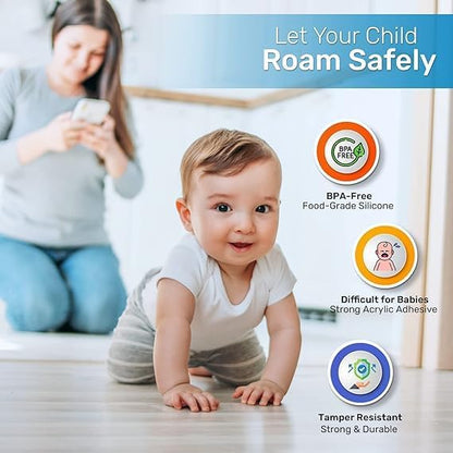 BABY PROOF ME Table Corner Protectors for Baby, Clear Furniture Corner Guards & Edge Safety Bumpers, Round Baby Proof Bumper, Table Edges & Sharp Corners Baby Proofing (12 Pack)