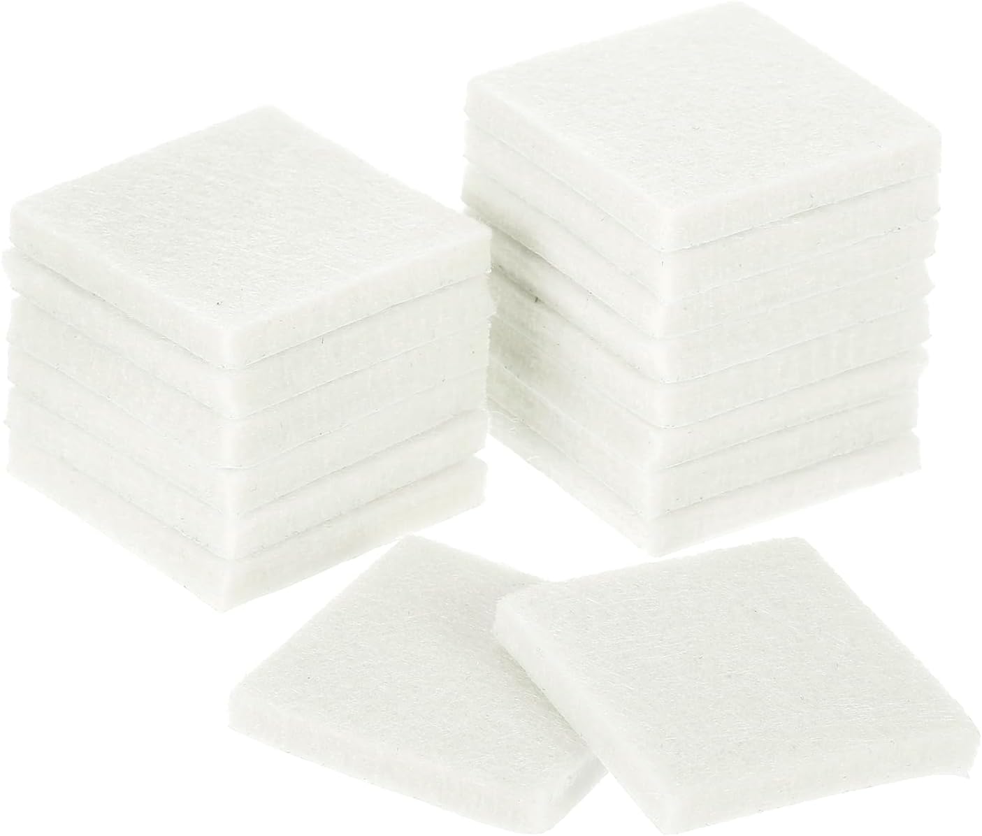 uxcell Furniture Pads, 16Pcs 2.5" - Square Self Adhesive Felt Furniture Pads, Floor Protectors for Furniture Feet Chairs Legs Hardwood Floors (Brown)