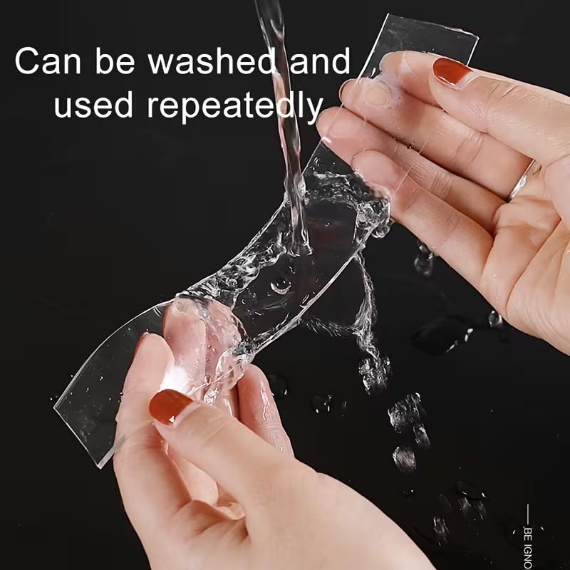 1Pc Reusable Washable Double-Sided Nano Tape - Invisible Strong Hold Multipurpose Bonding Solution for Home Organization, Kitchen & Bath, Christmas Decorations, Halloween Props