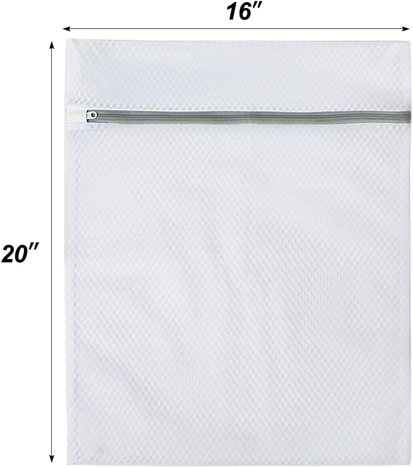 Vivifying Extra Large Mesh Laundry Bag, 2 Pack XXL Oversize Honeycomb Mesh Wash Bags for Washing Machine, Coats, Stuffed Toys, Blanket, Bedding, Sweater, Delicates Clothes (27 x 35 Inches)