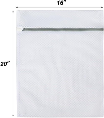 Vivifying Extra Large Mesh Laundry Bag, 2 Pack XXL Oversize Honeycomb Mesh Wash Bags for Washing Machine, Coats, Stuffed Toys, Blanket, Bedding, Sweater, Delicates Clothes (27 x 35 Inches)