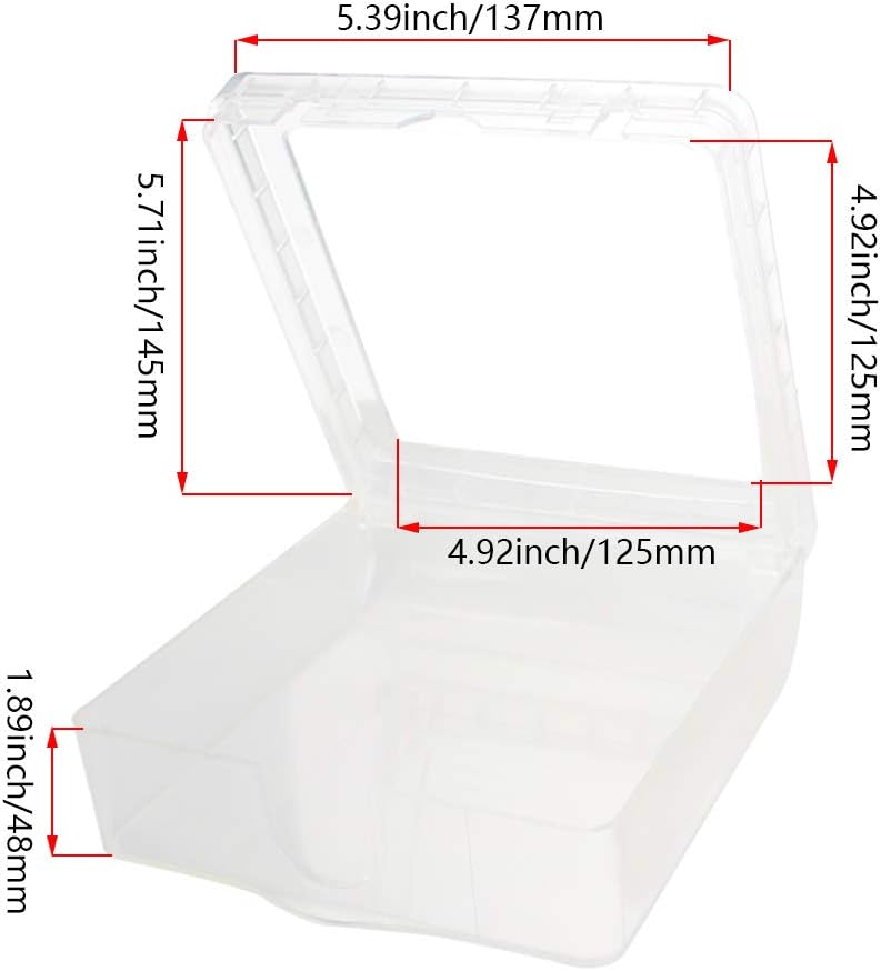 Fielect Weatherproof in Use Outlet Cover Plug Receptacle Protector for Retrofit Siding Construction Transparent 120 Type 142x83x48mm 1Pcs