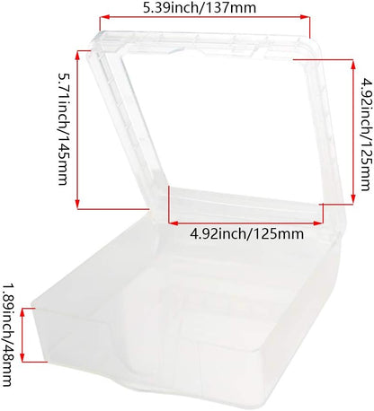 Heyiarbeit Weatherproof Cover Plug in Use Outlet Receptacle Protector 5.59"x3.27"x1.89"(LxWxH) for Retrofit Siding Construction 120 Type Transparent 1Pcs