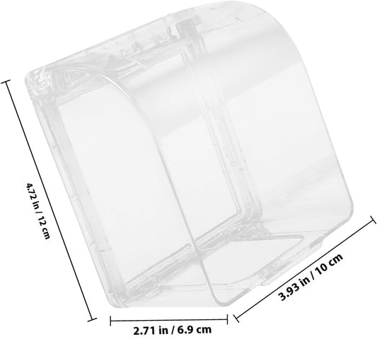 Transparent Outdoor Electrical Outlet Cover Protector Weatherproof In-use Receptacle Enclosure for Home Bathroom Kitchen Splash-resistant and Design