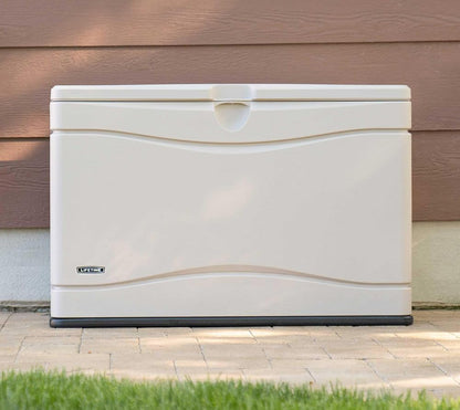 LIFETIME 60012 Extra Large Deck Box, 130 Gallon, Desert Sand/Brown