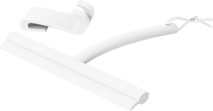 blomus VIPO Shower Squeegee with Holder, 24 cm Wide, Silicone Squeegee for Shower, Bathroom, Window Squeegee, Windscreen Squeegee (Tan)