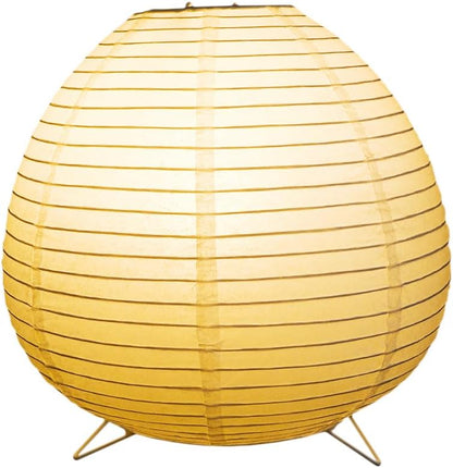 YY YEARCHY Rice Paper Table Lamp 15.3-inch Tall | Push-Button Switch E12 Base Warm Glow Desk Lamp for Bedroom Living Room Office