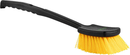 Restaurantware-Clean Tek Professional 10.24 Inch Utility Brush, 1 Heavy-Duty Scrub Brush - Plastic Bristles, Ergonomic Handle, Black Plastic Cleaning Scrub, Ideal for Indoor and Outdoor Cleaning