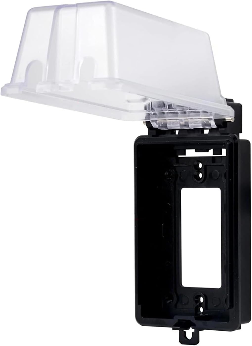 Weatherproof Outlet Cover, 1-Gang In-Use Horizontal/Vertical Enclosure, Clear Cover