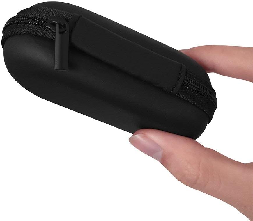 ZFRE Headphones Carrying Case, Travel Portable Storage Bags for Bluetooth Wireless Headphones, Cords, Cable, iPhones Earbuds, Charger, Airpods, USB Flash Driver, MP3(Oval)