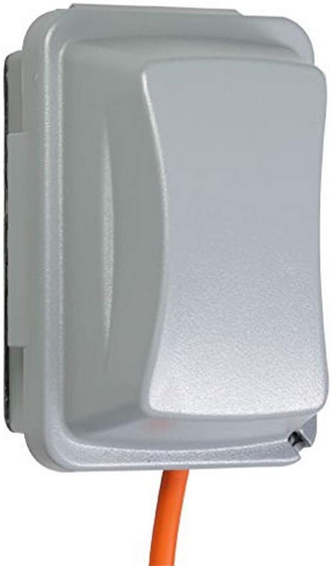 TayMac MM2410G Gray Polycarbonate 2-Gang Weatherproof In-Use Electrical Outlet Cover for Home Improvement, 2.75-in. Deep Outdoor Outlet Cover for Electrical Box, UFAST 55-in-1, Rated NEMA 3R