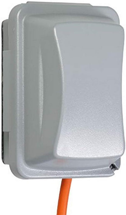 TayMac MM2410G Gray Polycarbonate 2-Gang Weatherproof In-Use Electrical Outlet Cover for Home Improvement, 2.75-in. Deep Outdoor Outlet Cover for Electrical Box, UFAST 55-in-1, Rated NEMA 3R