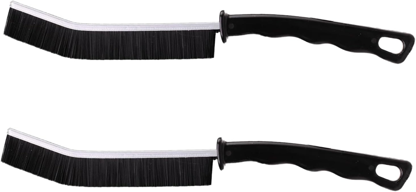 2 Pcs Crevice Cleaning Brush Hard Bristle Gap Brush Multifunctional for Bathroom Household Kitchen Tiles Window Crevice Cleaning Tool (Style 1)