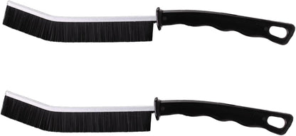 2 Pcs Crevice Cleaning Brush Hard Bristle Gap Brush Multifunctional for Bathroom Household Kitchen Tiles Window Crevice Cleaning Tool (Style 1)