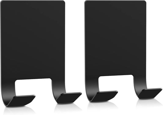 VIS'V Adhesive Razor Holder, Wall Mount Shower Razor Hooks for His and Hers, Metal, Waterproof, White, 2 Pcs