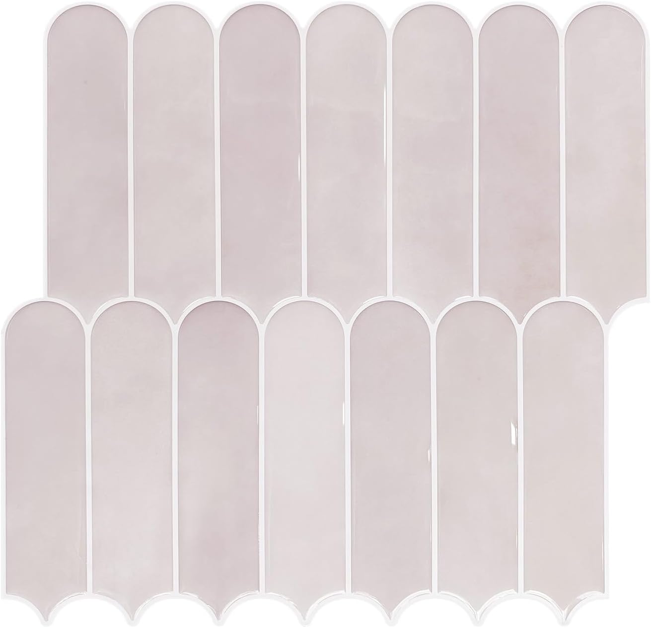 Peel and Stick Backsplash Tile, 10 Sheets 12''x12'' Kitchen Tiles | Beige White Self Adhesive 3D Wall Tiles Back Splash for Kitchen, Bathroom, Laundry Room