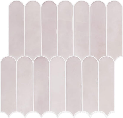 Peel and Stick Backsplash Tile, 10 Sheets 12''x12'' Kitchen Tiles | Beige White Self Adhesive 3D Wall Tiles Back Splash for Kitchen, Bathroom, Laundry Room