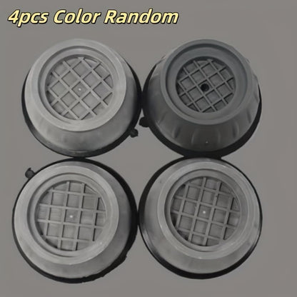 4 Pack Washing Machine Anti-Vibration Pads, Shock Absorption Noise Reduction Feet, Waterproof Anti-Slip Silencer Mat for Washer and Dryer, Sturdy Riser Support for Stable Laundry Appliance