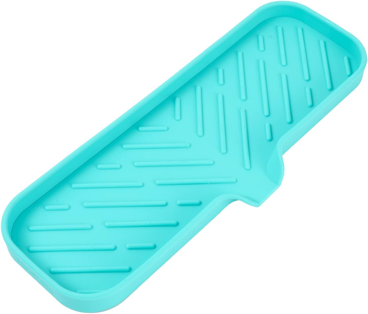 MicoYang Silicone Bathroom Soap Dishes with Drain Spout-Bathroom and Kitchen Sink Organizer,Sponge Holder,Dish Soap Tray,Perfect for Dispenser,Scrubber,Bottle,Cup on Sink or Counter-Coffee 4.9"×3.2"