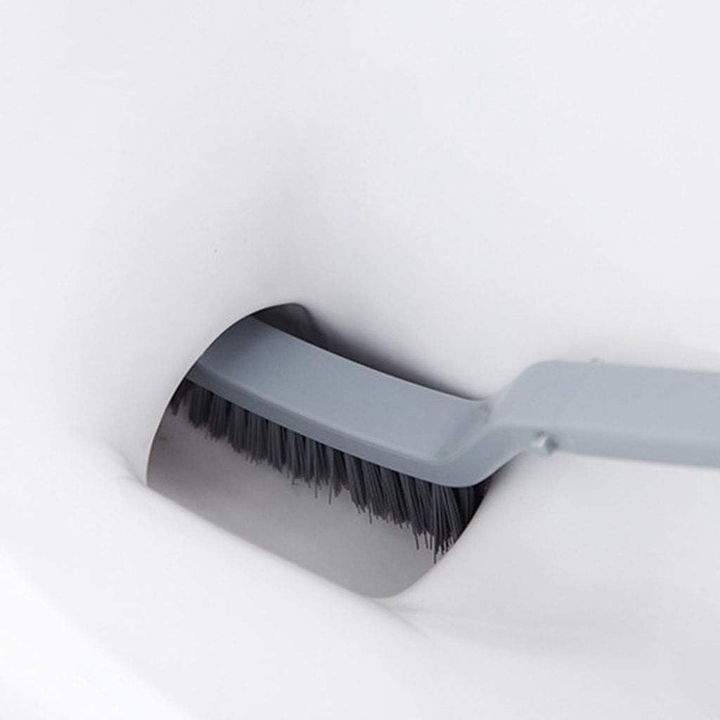 Long Handle Curved Toilet Brush Corner for Rim