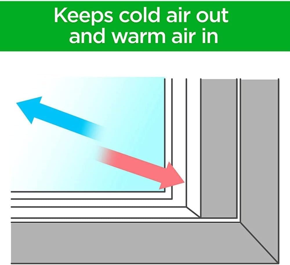 3M Outdoor Patio Door Clear Insulation Kit, Heat or Cold Window Insulation Kit for Large Windows and Sliding Doors, 1-Door Kit, 7 ft. X 9.3 ft.