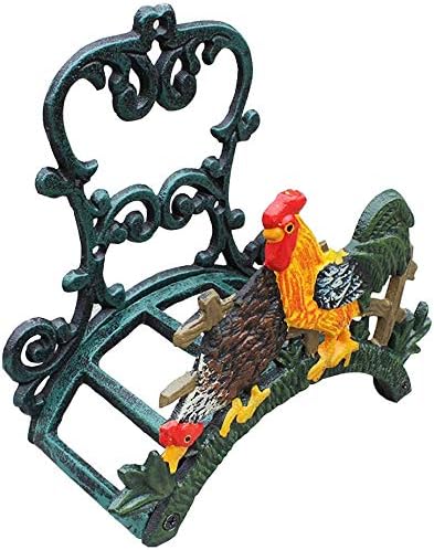 Sungmor Heavy Duty Cast Iron Garden Hose Holder | Water Hose Hanger Wall Mounted | Decorative Indoor Outdoor Hose Rack Reel | 50FT 75FT 100FT Water Hose Bulter Storage | Lovely Frog Metal Hose Stand