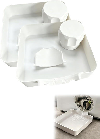 Washing Machine Drain Tray, Washing Machine Filter Drain Tray, Universal Front-Load Washing Machinedrain Pan, For Basements, Apartments, Mobile Homes, Garages, And Rentals，1set