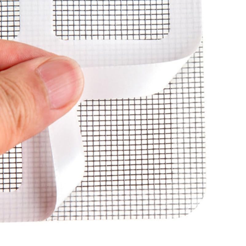 POPETPOP Window Screen Patches Self-Adhesive Screen Repair Net 3.93 X 3.93 X 0.03 in Adhesive Patch for Window Door Tent Mesh Pool Screens Rv Screens 21-Pack
