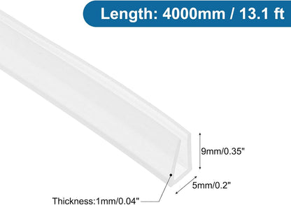 PATIKIL U Channel Edging Trim, 26Ft Sheet Metal Edge Guard Protector Rubber Edge Trim Air Sealed Seal Strip, 5/64" Slot, Fits 1/16"-5/64" Edge, 9/32" x5/128 x5/32
