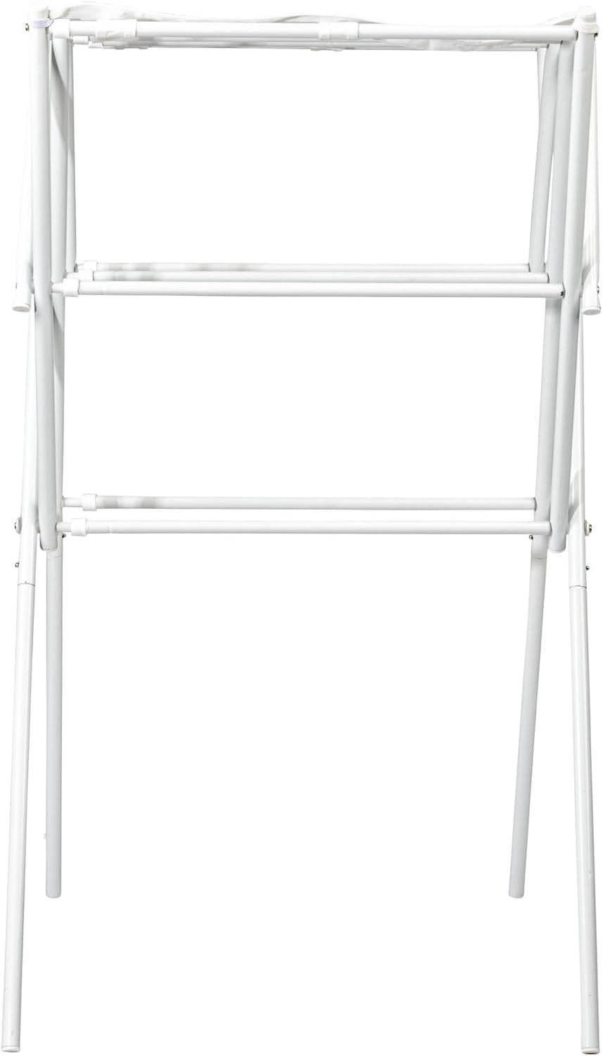 Household Essentials Clothes Drying Rack, Foldable, Expandable and Collapsible Laundry Drying Rack, Silver