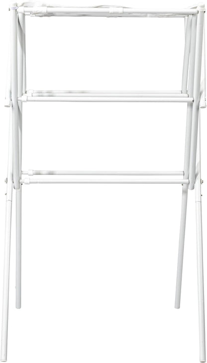Household Essentials Clothes Drying Rack, Foldable, Expandable and Collapsible Laundry Drying Rack, Silver