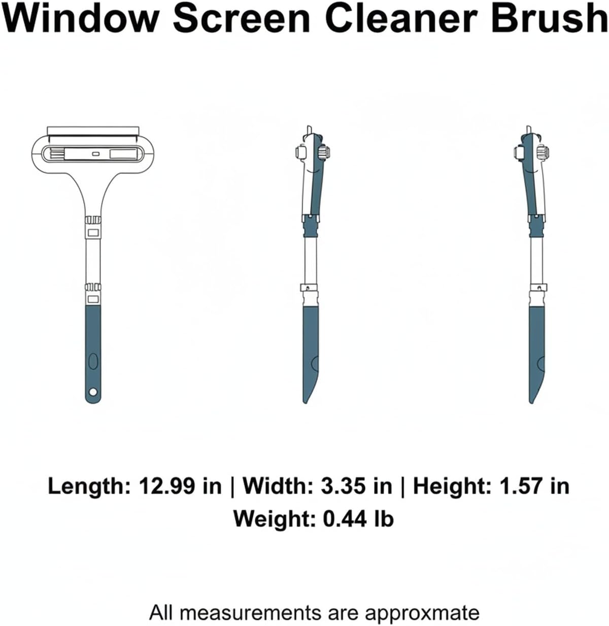 Double-Sided Window Screen Cleaner Brush, No-Removal Cleaning Tool for Installed Mesh, Durable PP Frame, Green & Blue Options (1 Pack)