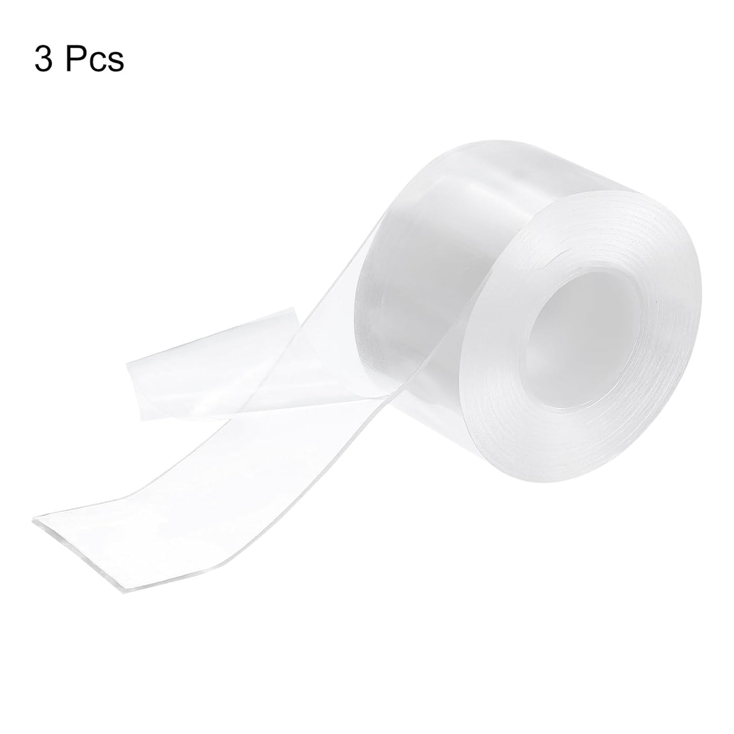 HARFINGTON Double Sided Nano Tape 10FT x 2" x 0.04" Multipurpose Removable Clear Mounting Tape Washable Waterproof Picture Hanging Adhesive Strips for Walls Carpets Posters Decor