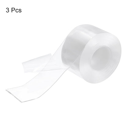HARFINGTON Double Sided Nano Tape 10FT x 2" x 0.04" Multipurpose Removable Clear Mounting Tape Washable Waterproof Picture Hanging Adhesive Strips for Walls Carpets Posters Decor