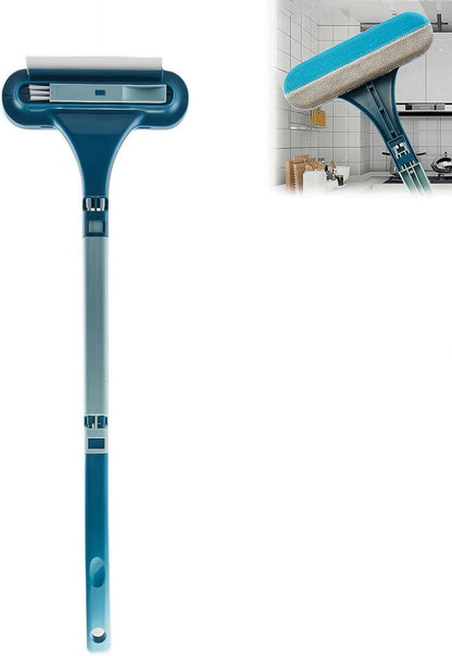 Window Screen Cleaning Brush, Double Sided Window Cleaning Brush and Scraper, Mesh Screen Cleaner,Multi-Purpose CleaningBrush for Patio, Door, Porch Screens