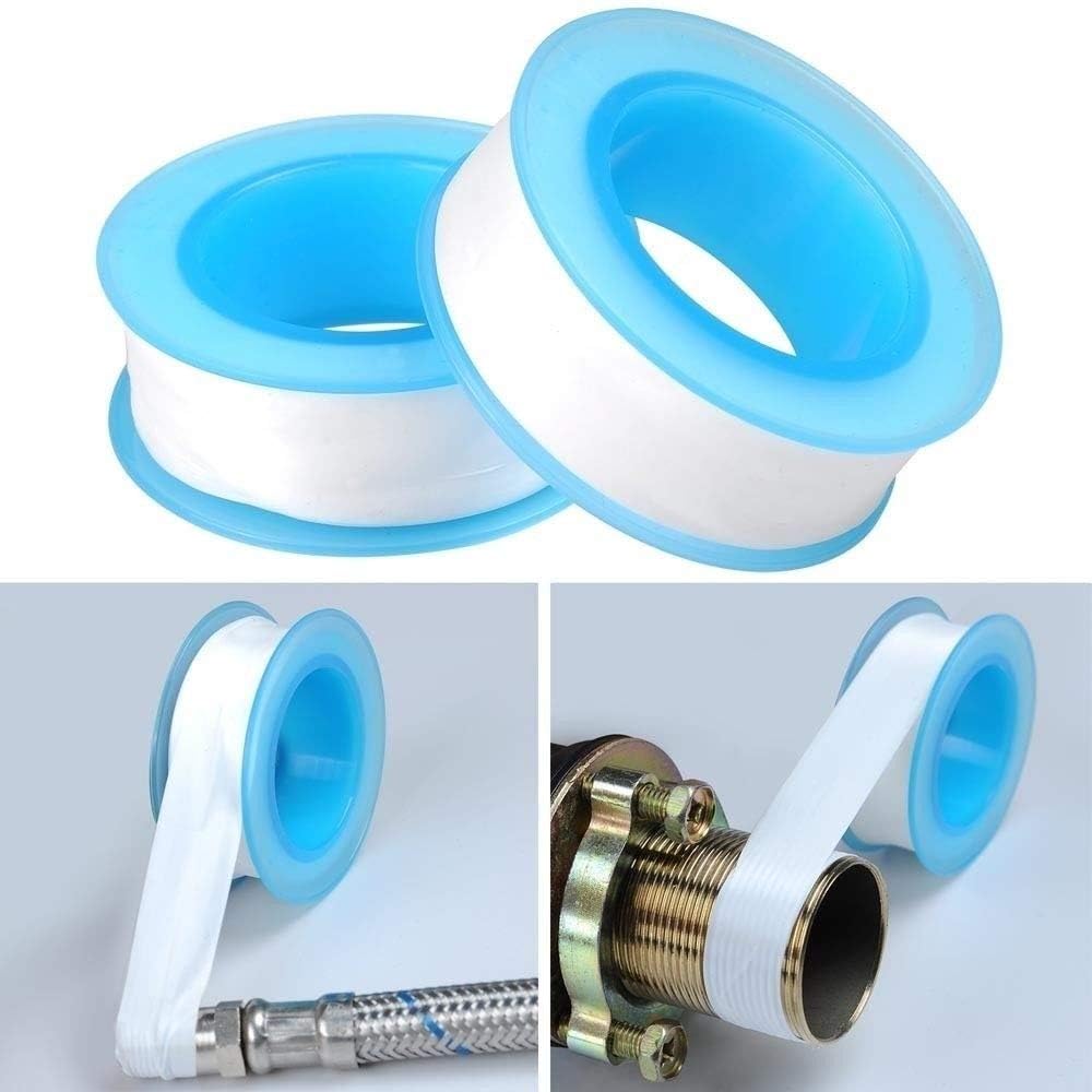 GCQ Teflon Thread Seal Tapes，PTFE Thread Seal Tape for Plumbers Sealant Tape for Leak Water Pipe Thread 3/4 inch x 790 inch (5 Pack/White)