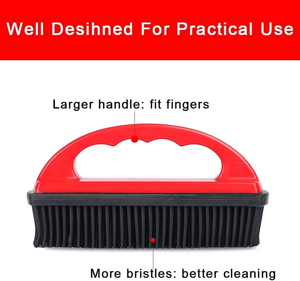 Rubber Brush - Effortless Pet Hair & Lint Removal for Couches & Clothes